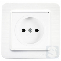 Розетка без заземления 16A/220V Arvia Electric Lavin Белый (21 29 4001 215)